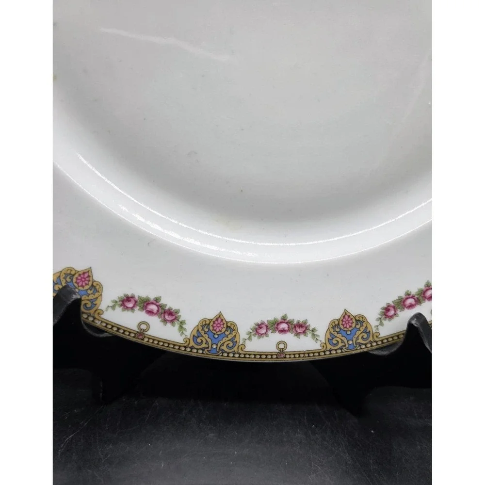 Set/3 Vintage T&V Limoges Porcelain Dinner Plat3 Floral Banner 10